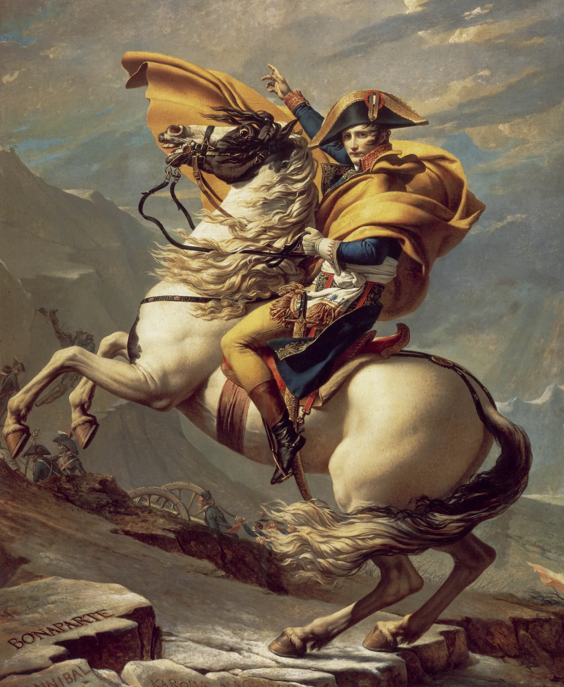 Napoleon Crossing the Alps — Jacques-Louis David, 1801